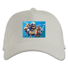 Baseball cap with Print Slash Royale Saver - white