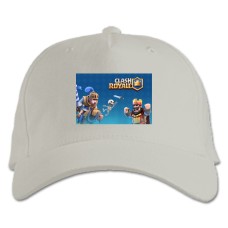 Baseball cap with Print Slash Royale King Skeleton And Rider - white