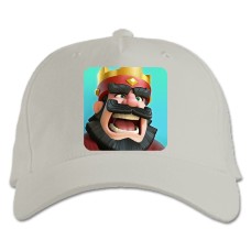 Baseball cap with Print Slash Royale Blue King 2 - white