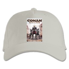 Baseball cap with Print Barbarians - white