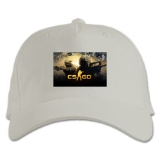 Baseball cap with Print Cs Go - white
