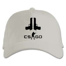 Baseball cap with Print Cs Go Two Pistols - white