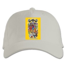 Baseball cap with Print Cuphead All The Heroes Of The Game - white