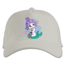 Baseball cap with Print Cuphead And Cala Maria - white