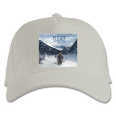 Baseball cap with Print Dayz Black Blood - white