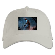 Baseball cap with Print Dead By Daylight Hunter - white