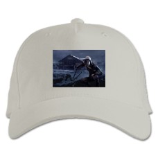 Baseball cap with Print Dead By Daylight Hero In A Mask - white
