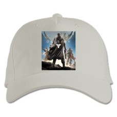 Baseball cap with Print Destiny - white