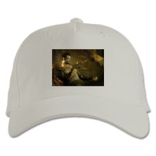 Baseball cap with Print Deus Ex Vacation - white