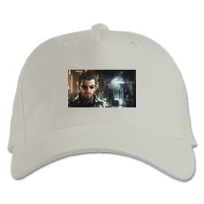 Baseball cap with Print Deus Ex Protagonist - white