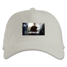 Baseball cap with Print Detroit Become Human Three Playable Characters In The Intro - white