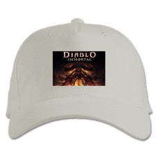 Baseball cap with Print Diablo Immortal - white