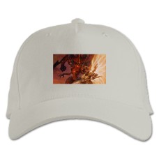 Baseball cap with Print Diablo Lord Of Terror - white