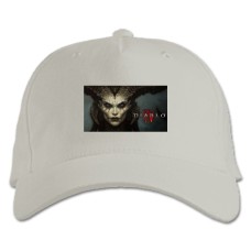 Baseball cap with Print 4 Diablo Lord Of Terror - white