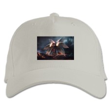 Baseball cap with Print Diablo Angel - white