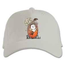 Baseball cap with Print Wes - white