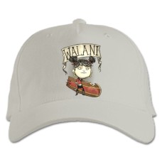 Baseball cap with Print Walani - white