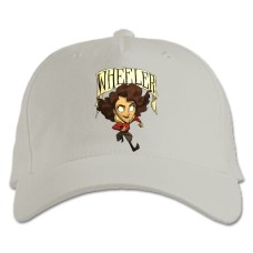Baseball cap with Print Wheeler - white