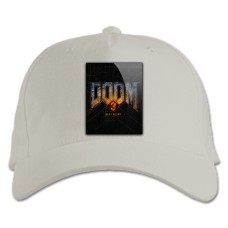 Baseball cap with Print Doom 3 Bfg Edition Logo 2 - white