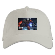 Baseball cap with Print Doom Eternal - white