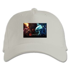 Baseball cap with Print Dota 2 Four Elements - white