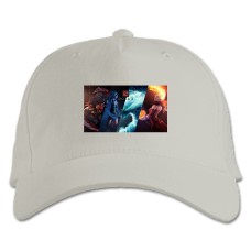 Baseball cap with Print Dota 2 Four Elements 2 - white