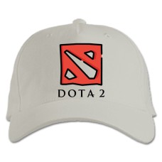 Baseball cap with Print Dota 2 Logo - white
