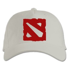 Baseball cap with Print Dota 2 Logo Print - white