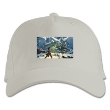 Baseball cap with Print Dungeons & Dragons Fight With A Dragon - white