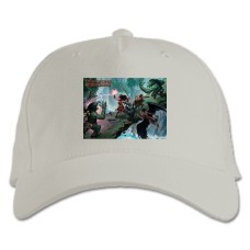 Baseball cap with Print Dungeons & Dragons Battle 2 - white