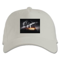 Baseball cap with Print Escape From Tarkov Teroristov With A Gun - white