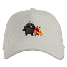 Baseball cap with Print Angry Birds Funny Heroes - white