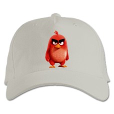 Baseball cap with Print Angry Birds Red Bird - white