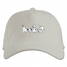 Baseball cap with Print 101 Dalmatians Cute Puppies - white