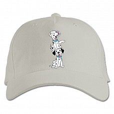 Baseball cap with Print 101 Dalmatians Two Puppies - white