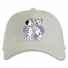 Baseball cap with Print 101 Dalmatians Cute Puppies Print - white