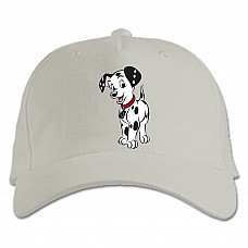 Baseball cap with Print 101 Puppy Dalmatians Domino - white