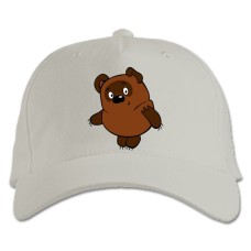 Baseball cap with Print Winnie The Pooh Medvezhenok - white