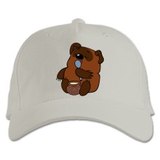 Baseball cap with Print Winnie The Pooh Sweet Tooth - white