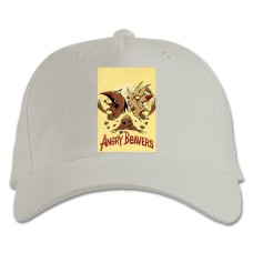 Baseball cap with Print Angry Beavers Theme - white