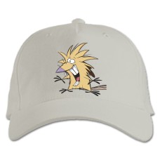 Baseball cap with Print Angry Beavers Norbert Foster Beaver - white