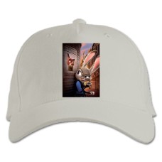 Baseball cap with Print Zootopia Judy Laverne Hopps - white