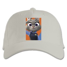Baseball cap with Print Zootopia Judy Hopps - white
