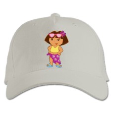Baseball cap with Print Dora The Explorer Dasha Plyazhnitsa - white