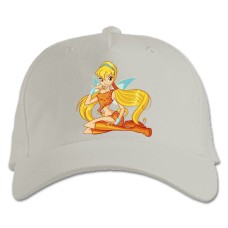 Baseball cap with Print Winx Club Stella - white