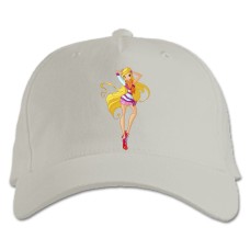 Baseball cap with Print Winx Club Stella Girl - white