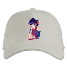 Baseball cap with Print Winx Club Musa - white