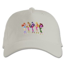Baseball cap with Print Winx Club All Princess - white