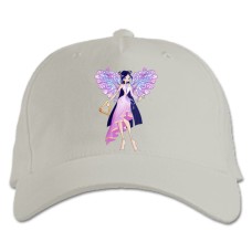 Baseball cap with Print Winx Club Musa Girl - white