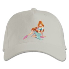 Baseball cap with Print Winx Club Bloom - white